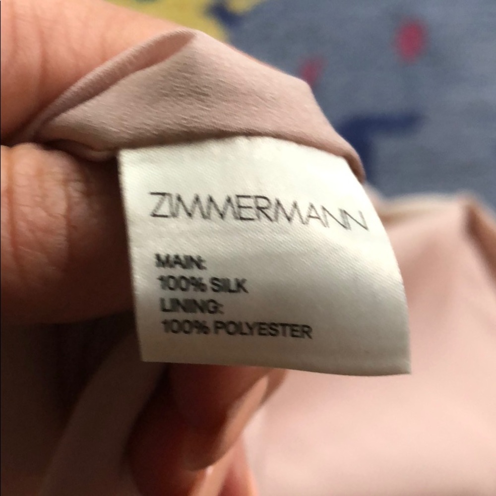 Zimmerman blush deep cleavage romper  w pockets - Picture 7 of 8